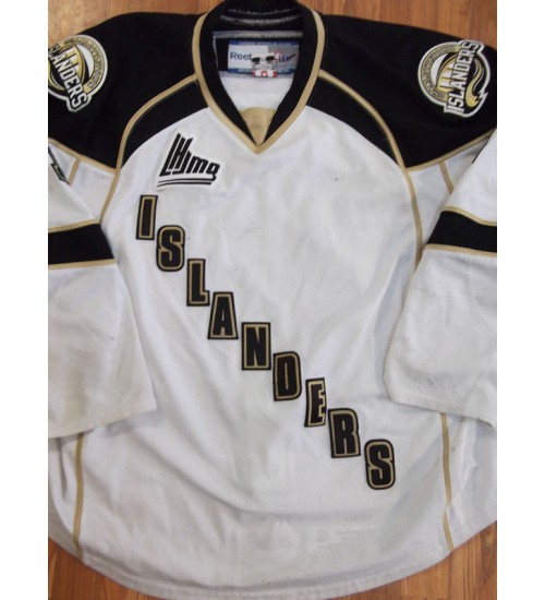 Custom QMJHL Charlottetown Islanders 2013 Pres 12 Spenser Cobbold Hockey jersey Home White